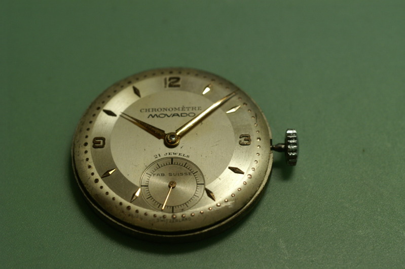 Révision d'un joli calibre Movado Chronomètre Mc7pty
