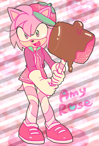 مجموعه صوره ساحره الجمال للشخصيه اللطيقه ايمي روز Amy Rose  Opsikw