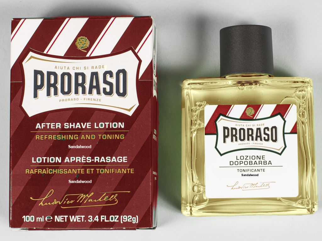 After Shave Proraso Red  "Sandalwood & Shea Butter" X10cbb