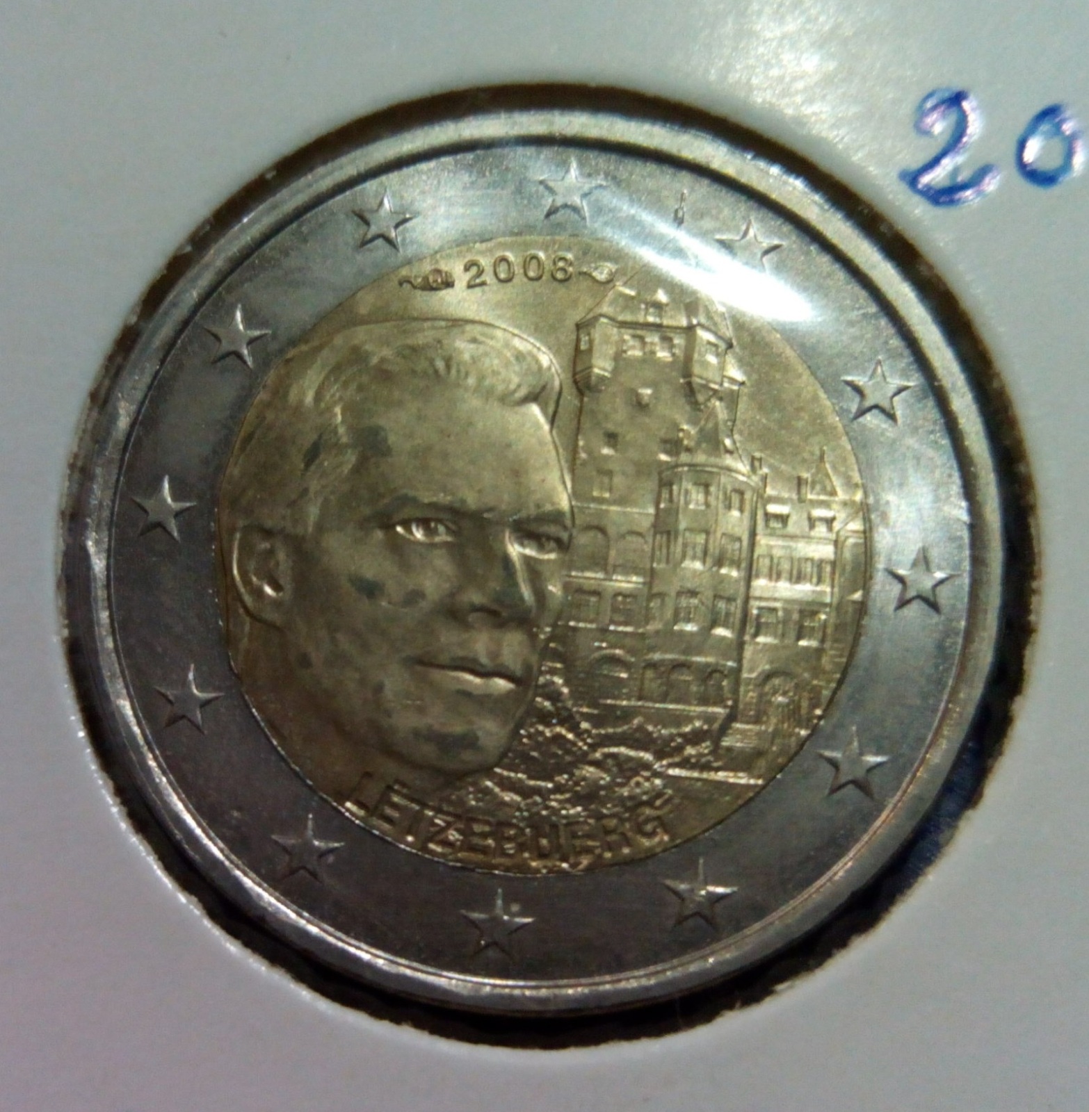 2 euros Luxemburgo 2008 conmemorativa - Dedicada a Oterix 10fq04h