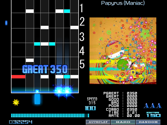 曲プレイ時の目線の位置について 121dds6