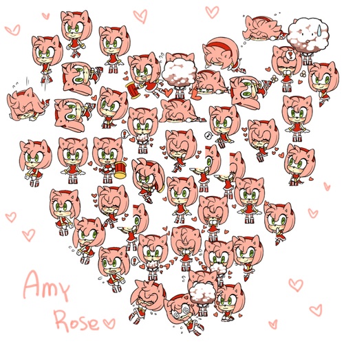 مجموعه صوره ساحره الجمال للشخصيه اللطيقه ايمي روز Amy Rose  1hdvf9