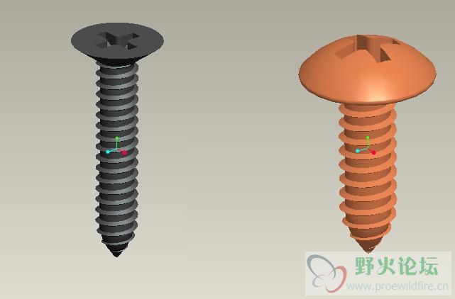 [討論]好難的問題.... 自攻螺絲(鑽尾螺絲) inventor畫法 263vdjd