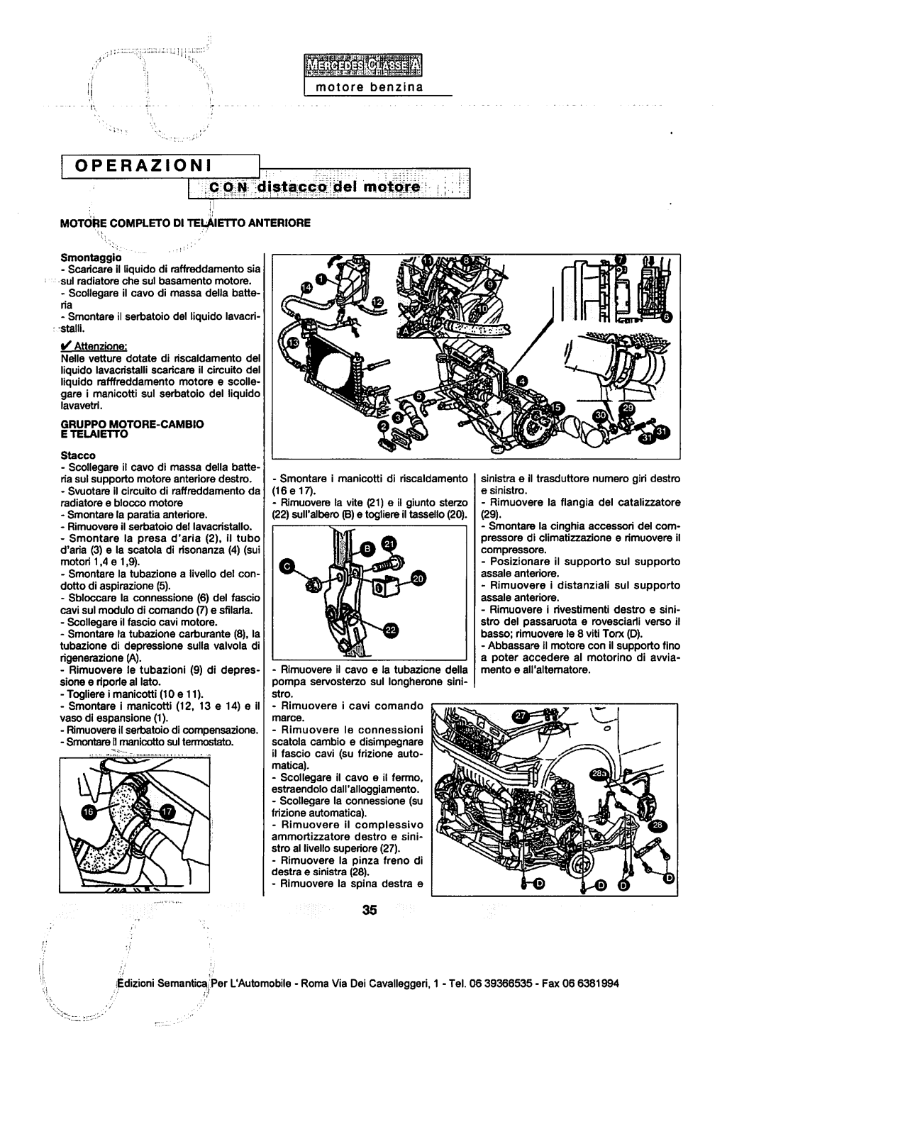 W168 - (W168): Manual técnico - tudo sobre - 1997 a 2004 - italiano 34q42oj