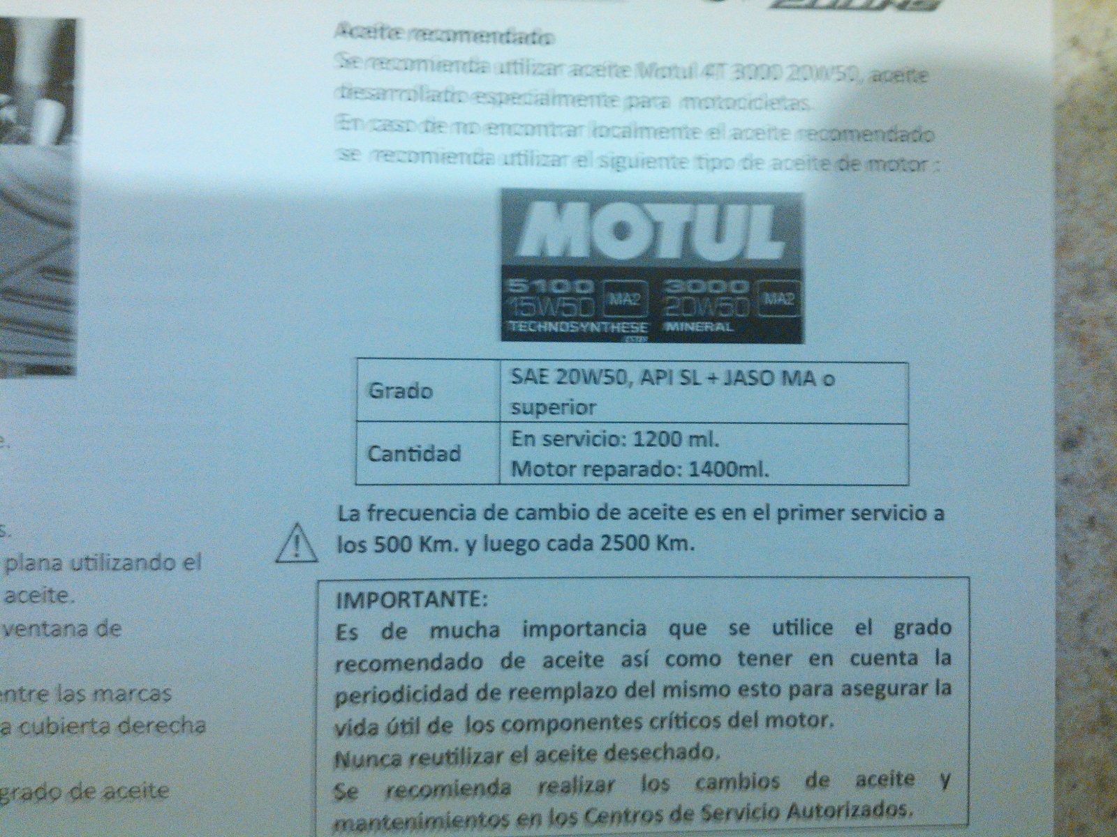 Duda Motul 5100 o Motul 3000 Der18n