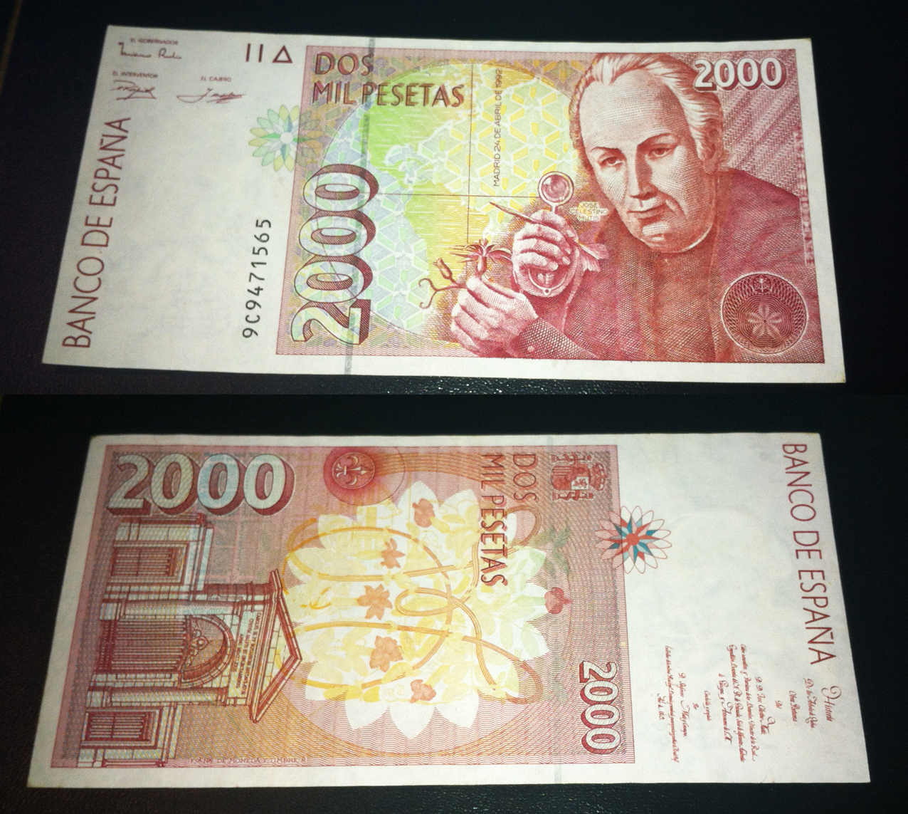 2000 Pesetas 1995 (Serie 9C) K04y8o