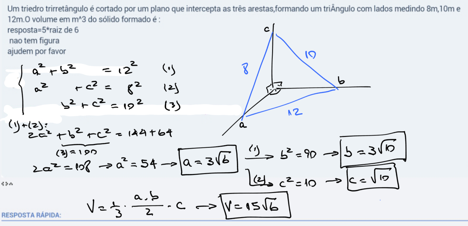 triedro triretâgulo ITA Nx50tu