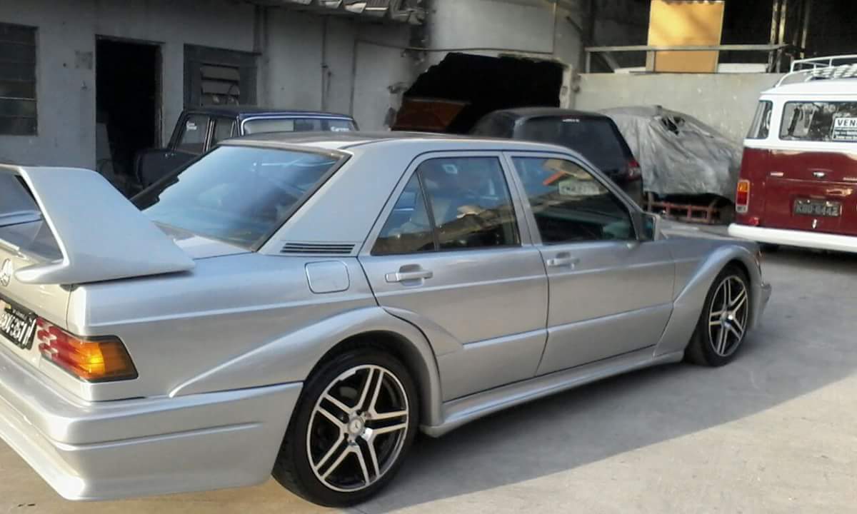 Mercedes 190E - adaptação de body kit da 16V 33mvtid