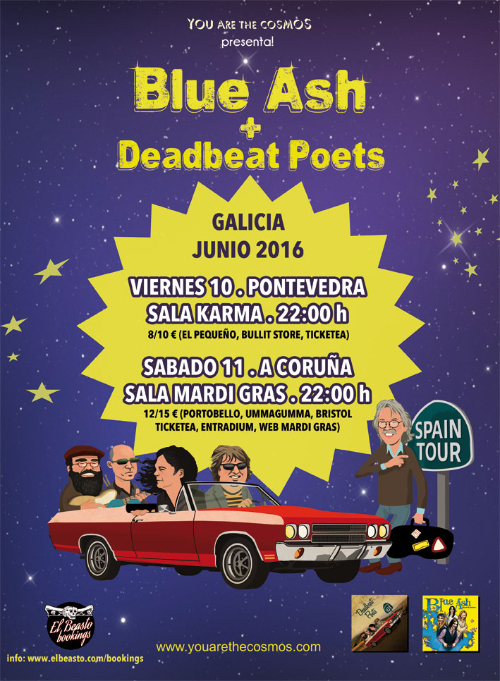 BLUE ASH + DEADBEAT POETS en GALICIA . Junio 2016 Ib9ueu