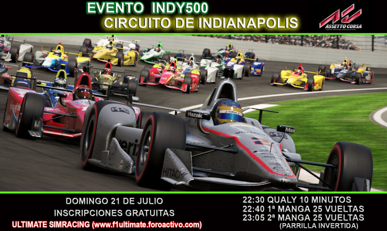 EVENTO ASSETTO CORSA INDY500 EN INDIANAPOLIS W97fb4