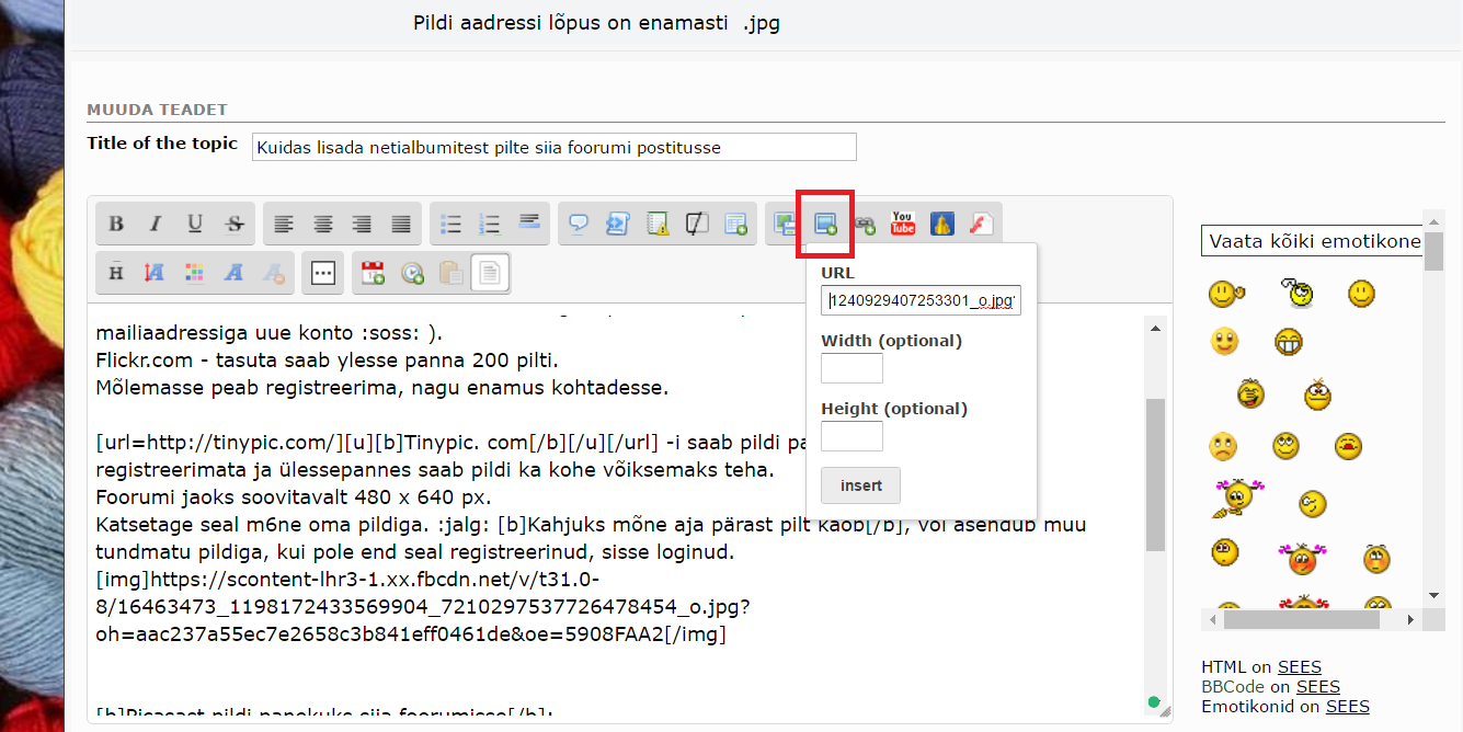 kuidas - Kuidas lisada netialbumitest pilte siia foorumi postitusse 2nth9xe