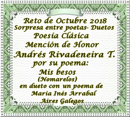 PREMIACIÓN DEL RETO DE OCTUBRE 2018/ SORPRESA ENTRE POETAS / DUETOS/ PASEN A RETIRAR SUS PREMIOS Y FELICITAR A LOS COMPAÑEROS 2w31i5k