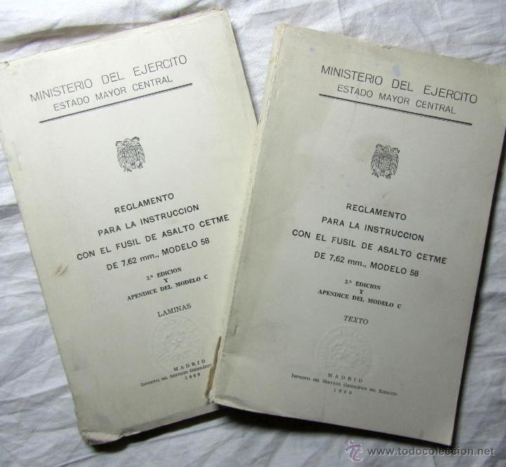 reglamento para la instruccion con el fusil de asalto cetem de 7,62 mm  modelo 58 laminas 33xhiyb