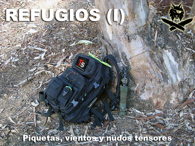 El Refugio (I). Piquetas, vientos, y nudos tensores J5ayw5