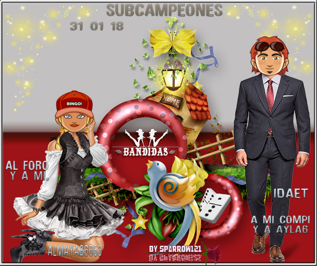 31/01/18 CAMPEONES : ALMUDENA943 Y JACARE120 - SUBCAMPEONES:IDAET Y ALMAYA26653 14w9lqw