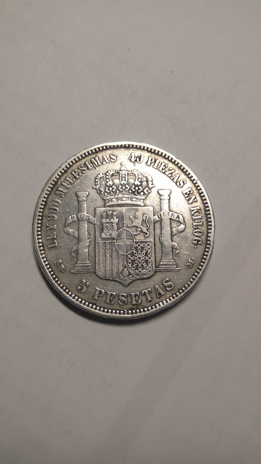 5 pesetas AMADEO I. Error año? 28npdl