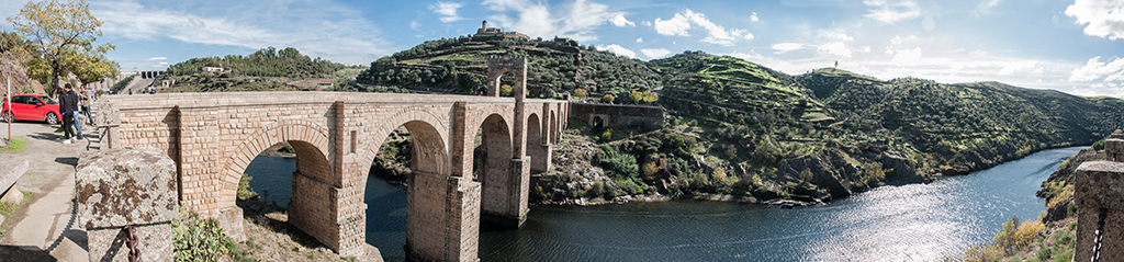 Alcántara un viaje panorámico: embalse, presa, cantera, puente, central y pueblo. 29m6qa0