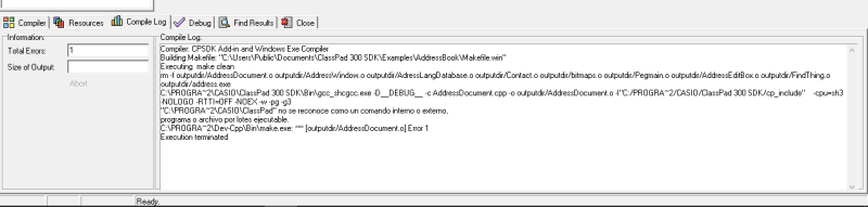 Solución ClassPad 300/330 SDK v3.08 C++ para Windows 8.1 64bits 2n0kkqp