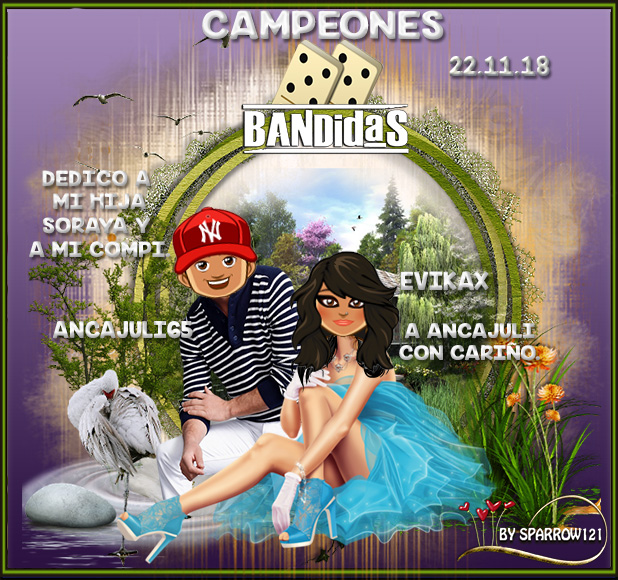 22/11/2018 CAMPEONES: EVIKAX Y ANCAJULI65 - SUBCAMPEONES:DIANAMARCELASG Y ANTOSANFI Mu8uww