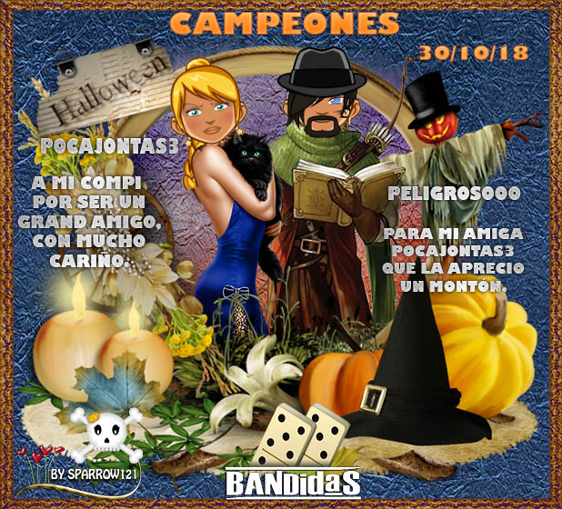 30/10/18 CAMPEONES : POCAJONTAS3 Y PELIGROSOOO - SUBCAMPEONES:ILMAG2 Y GIOVAPERO 25smp0y