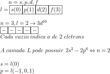 Números quânticos Iozo6b