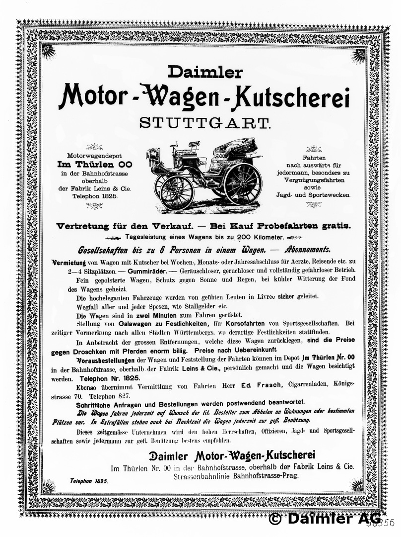 motor - (DAIMLER): Ficha técnica - Motor Carriage - 1886 Kdnzhk