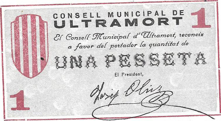 Billetes de la GuerraCivil ULTRAMORT Y PALU DE SACOSTA, falsos? Sutwte