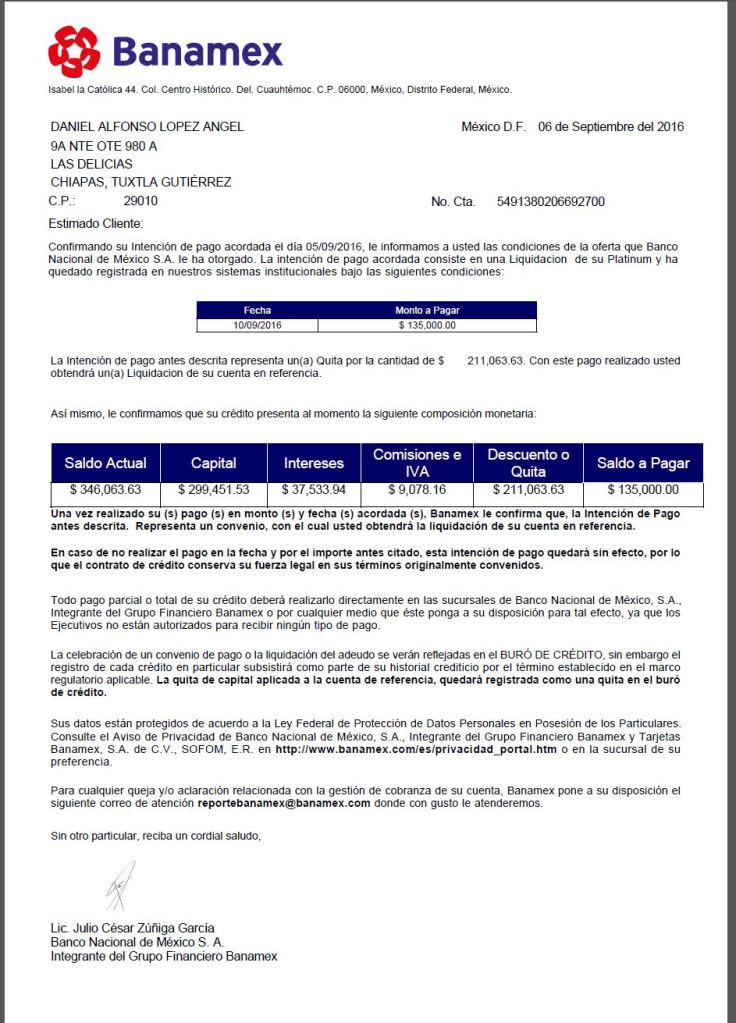 Revision de carta convenio banamex 11m82f5