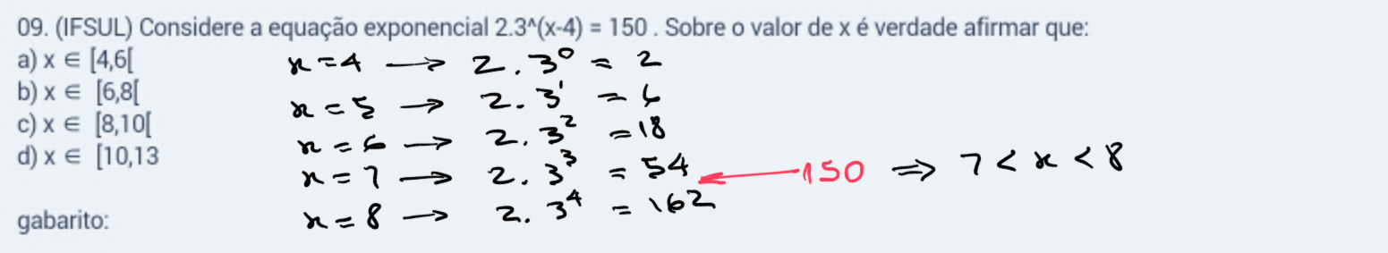 Questão de equação exponencial simples 20izak2