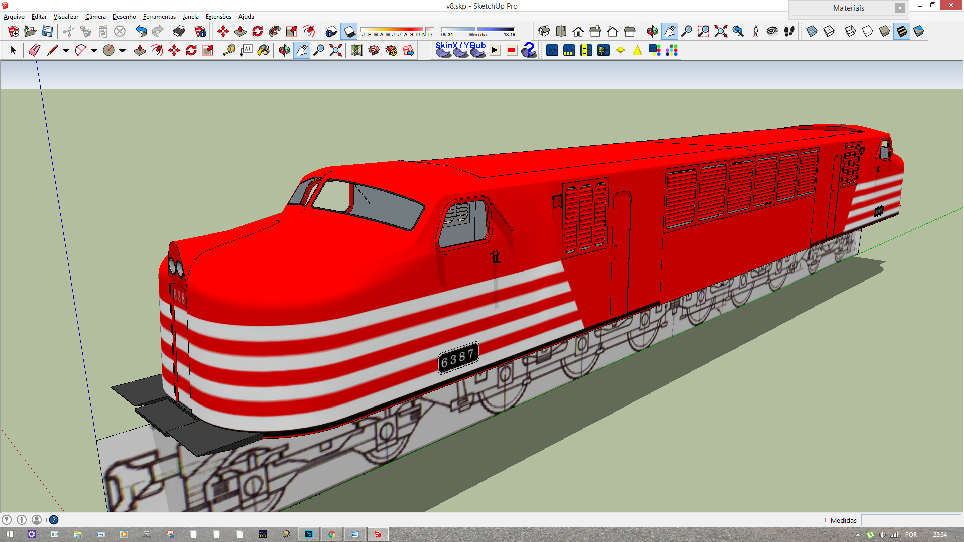 Modelando a V8 Fepasa 2r40js4