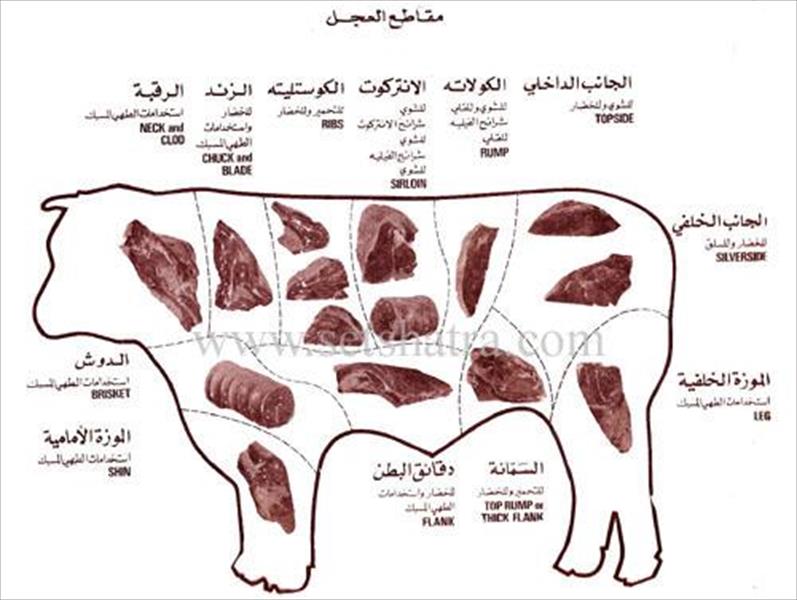 اجزاء جسم البقرة ،اجزاء اللحمة اجزاء الدبيحة 2vuhjwm