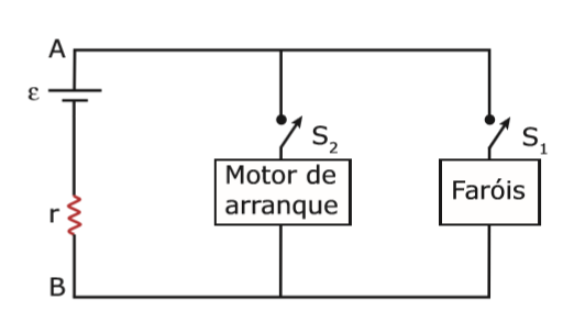 UFF-RJ  - Circuito elétrico de um carro 2ypheg8