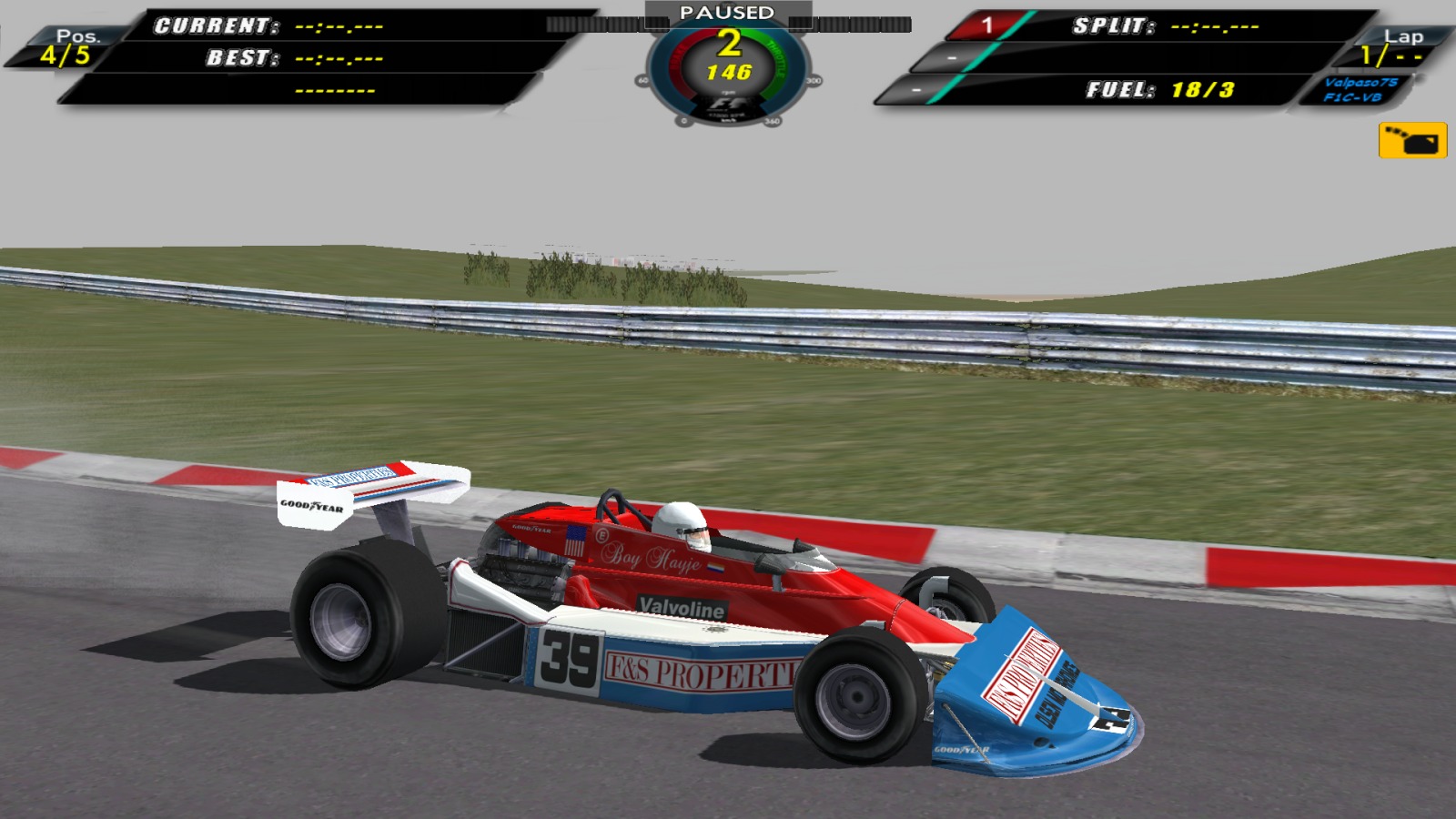 Updated skins for F1 Challenge VB: 1976 McLaren M23 and Penske PC3 (Little fix) 30ct63n