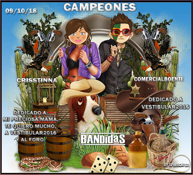 09/10/18 CAMPEONES:CRISSTINNA Y COMERCIALBOENTE - SUBCAMPEONES: PIPIOLITA0 Y INVENTOR64 59sode