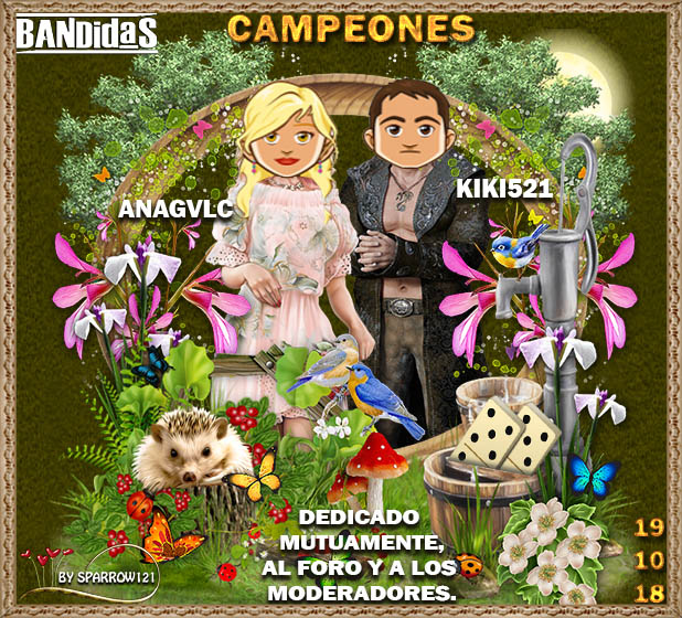 19/10/18 CAMPEONES:KIKI521 Y ANAGVLC - SUBCAMPEONES:GIOVAPERO Y KIMBERLY1540 9r24n6