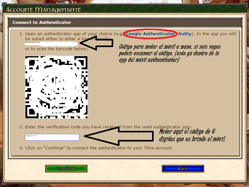 TIBIA AUTHENTICATOR (NO ACTIVAR SIN RECOVERY KEY!) 20u4rbq