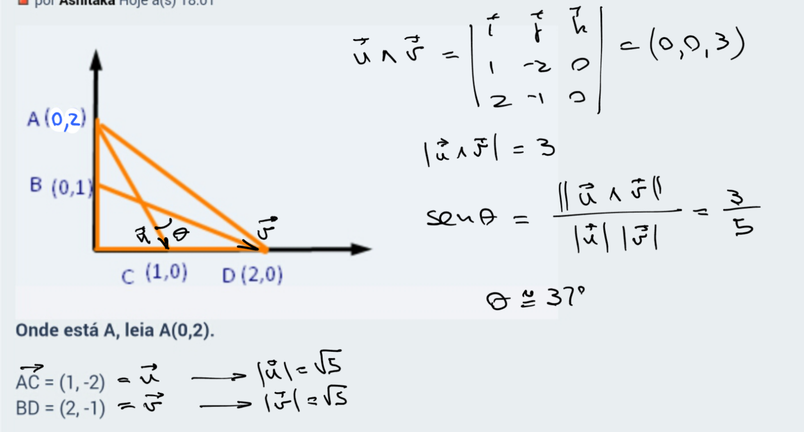 Produto vetorial/álgebra linear 2ntuza0