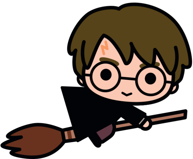 Los personajes de Harry Potter imaginados de nuevo en nuevos y adorables diseños. 9895zt