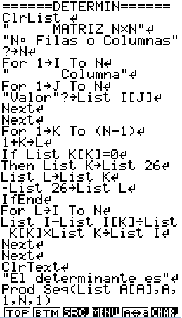 Programa Casio FX 7400GII Determinante de una Matriz B7fdjn