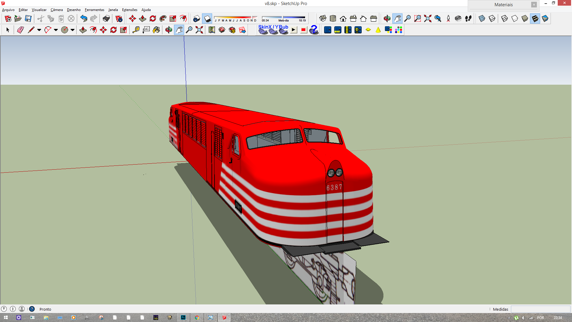 Modelando a V8 Fepasa Qswqwy