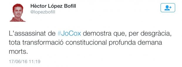 Un líder independentista catalán dice que para que haya cambios sociales hacen falta crímenes Lopez-bofill1-620x230