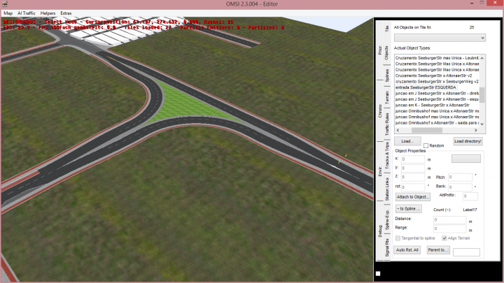 Pack de splines e cruzamentos – versão 2 – agora com piso tátil Screenshot-71