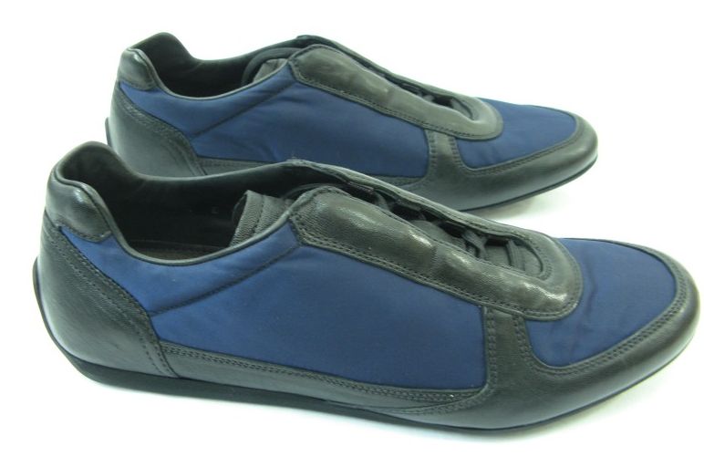  أحذية رجالي من تصميم برادا   Prada-black-navy-trainer___