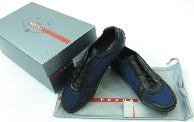  أحذية رجالي من تصميم برادا   Prada-black-navy-trainer______