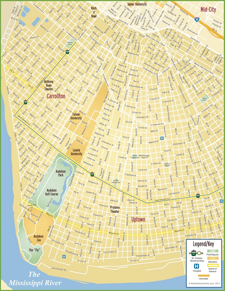 Descripción de la zona New-orleans-uptown-map-max