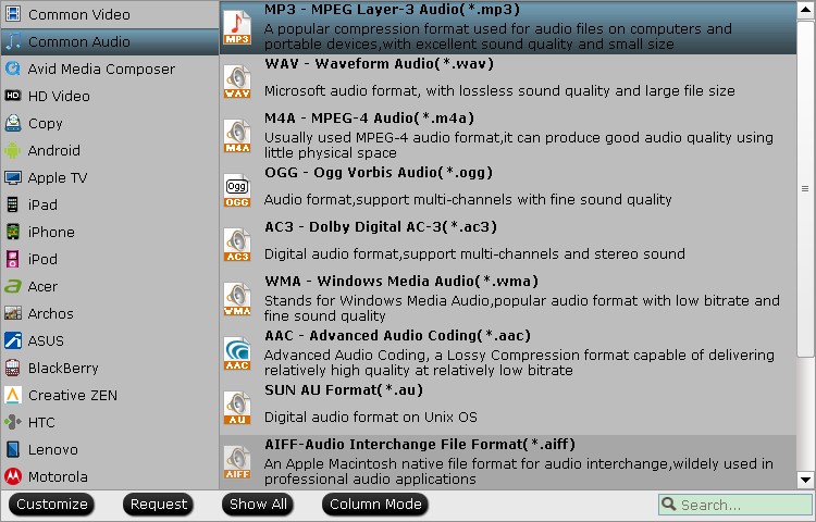 Get a Audio Extractor to extract audio from video for Audio Player Video-to-audio-output-format