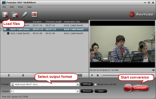 Convert Multi audio channels MXF to MOV/MP4/MKV Mxf-to-multi-track-mkv