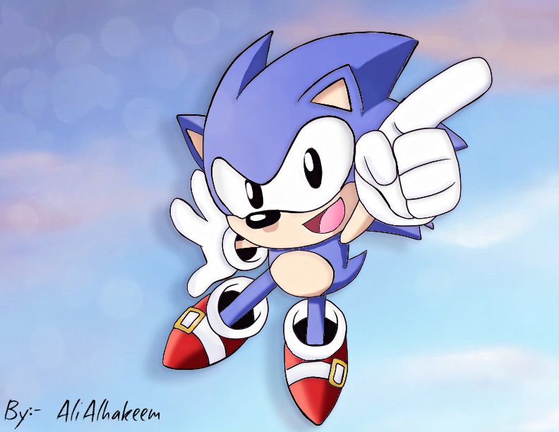 اروع رسمة سونيك رسمتها بحياتي Sonicthehedgehog_by_ali_alhakeem-d90ftny