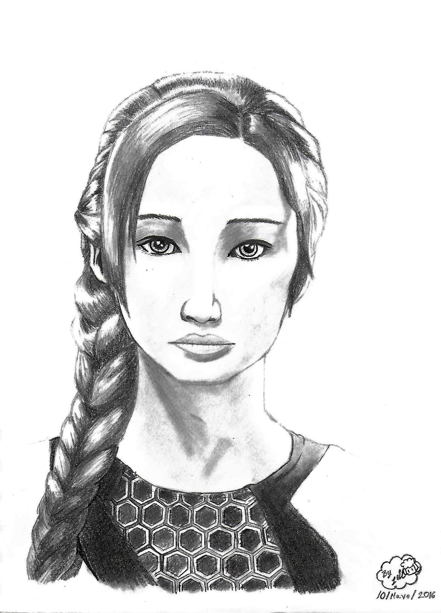 Dibujillos en Tiempo libre by Jill Sutcliff  RE-ABIERTO - Página 15 Katniss3_by_jillsutcliff-da25dfe