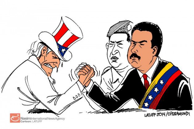 Venezuela: coup de projecteur sur les zones d´ombre médiatiques Latuff_usa_vs_venezuela_by_erdessins-d7fmyn5